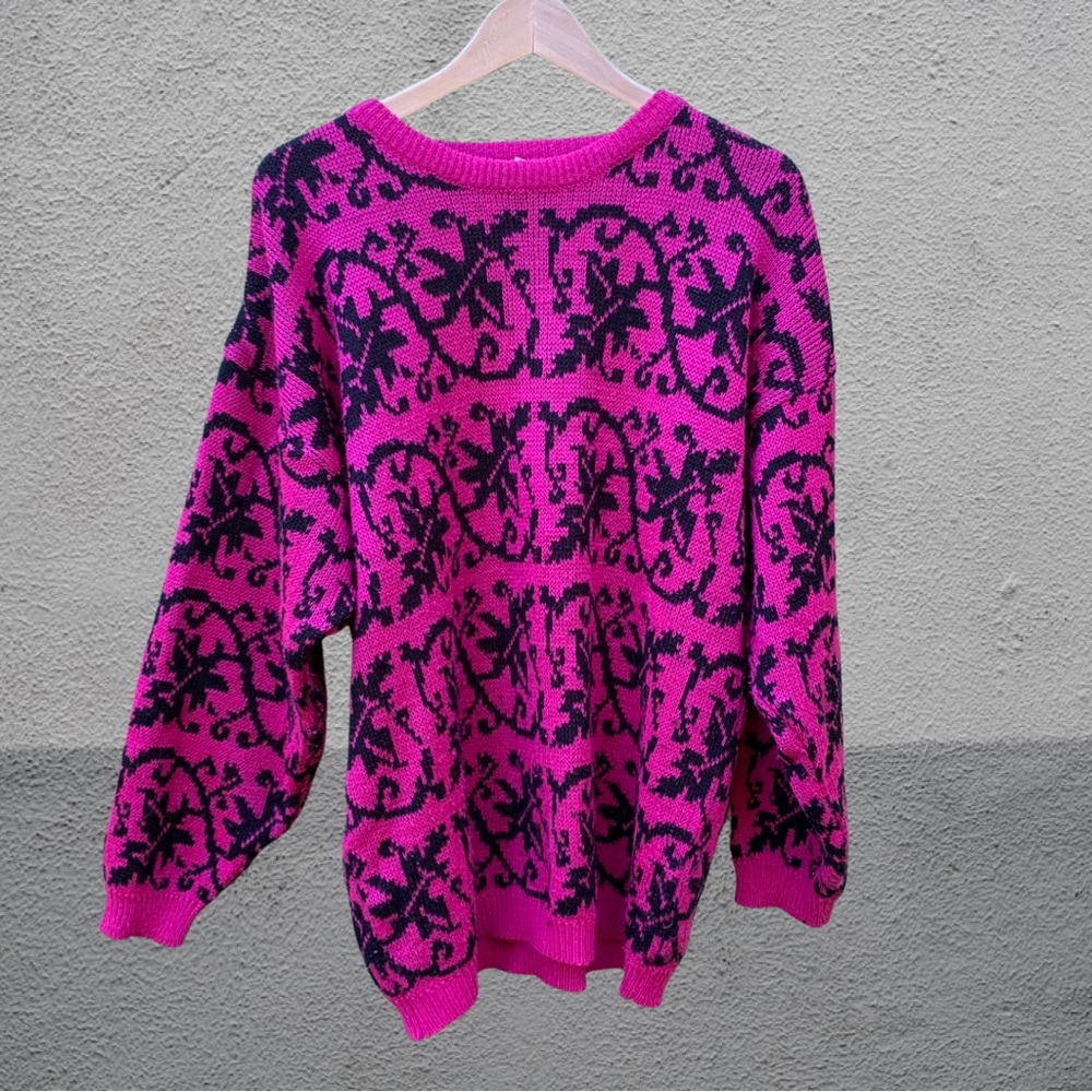 Black and Pink Holiday Sweater